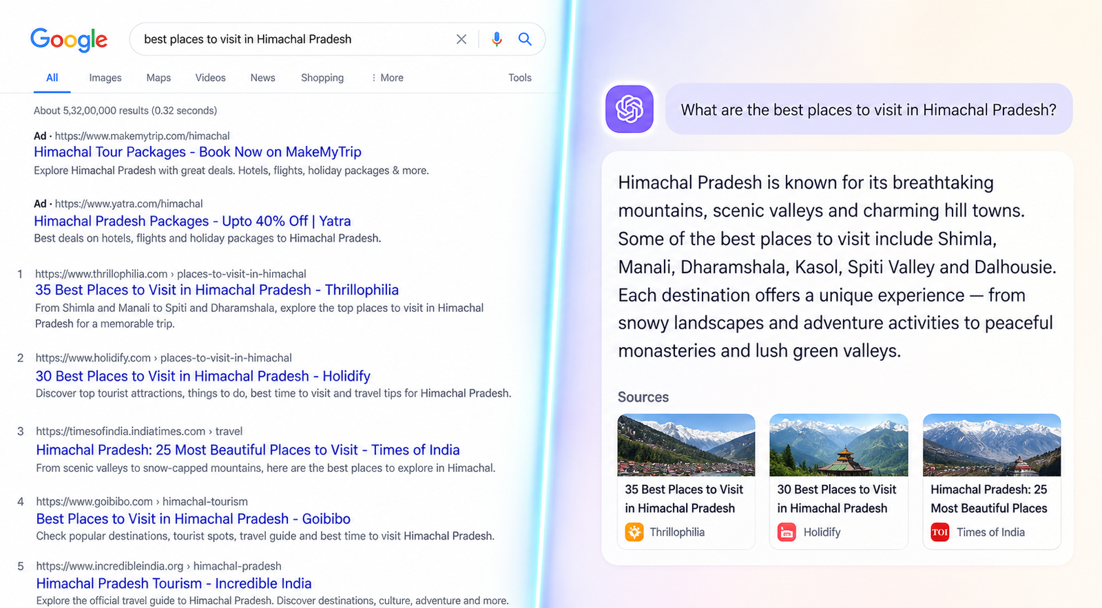 AI Search vs. Google Search: How Generative Search Is Changing SEO
